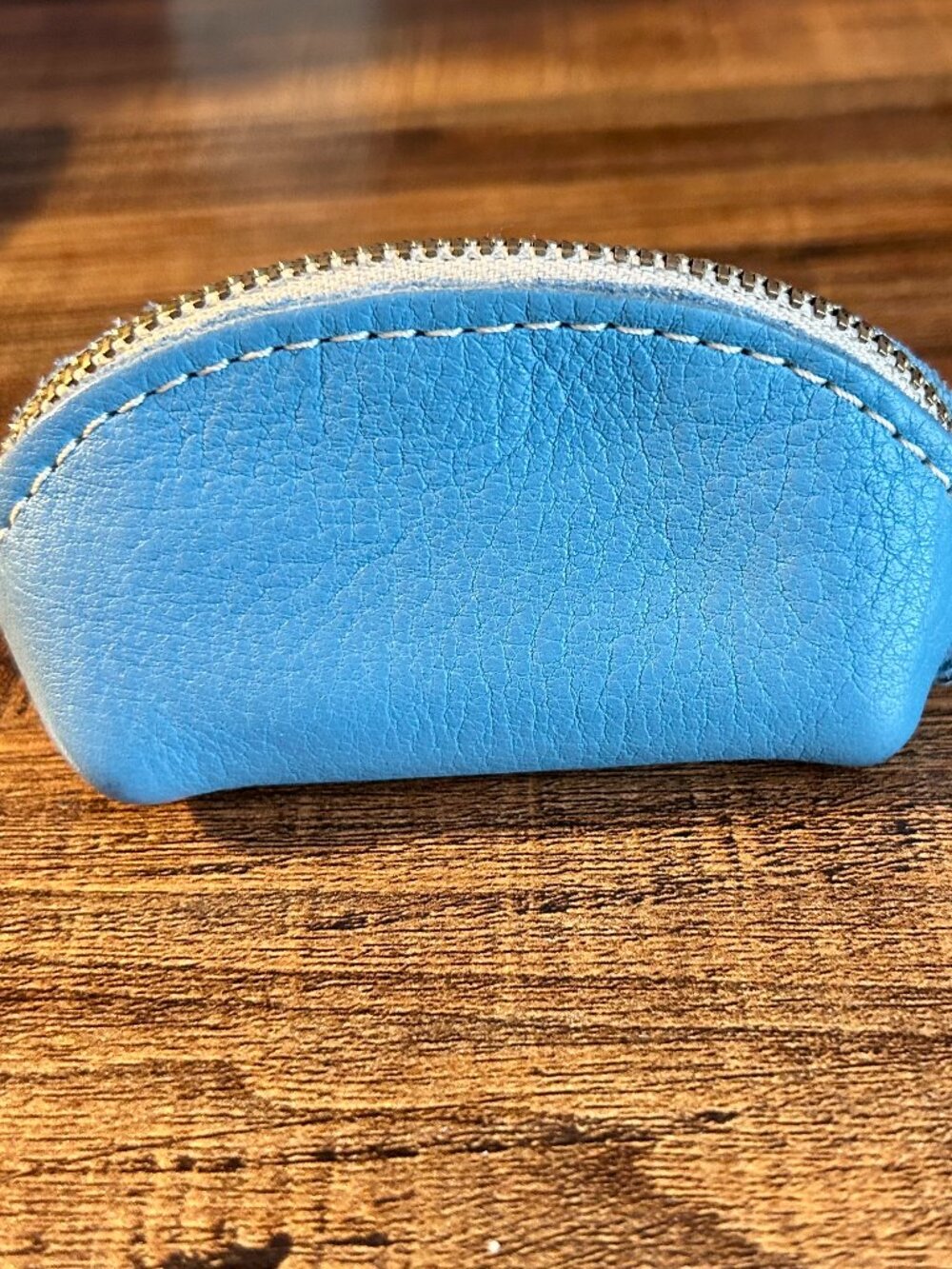 Portland Leather Good Mini Taco Keychain in light blue - Picture 4 of 4